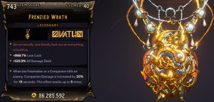 ⭐[MODDED] L40 AMULET - 868% LUCK, 525% ALL DMG - BEST LOOT LUCK/ALL DMG COMBO AMULET!!⭐ - image
