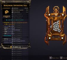 ⭐[MODDED] L40 EMPOWERING SIGIL - 21.032 DMG (+CRYO DMG) - 8047% SPELL DMG - 438% SPELL RADIUS!⭐ - image
