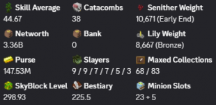 ✅❗️Solo-Coop | VIP+ | 298 SB lvl | 44.67 AVG | Cata 38 | 3.36B NW | Full accept | Hypixel SkyBlock❗️ - image