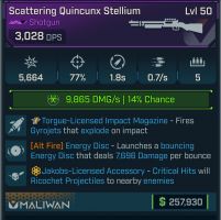 GOD-ROLL SCATTERING QUINCUNX STELLIUM (ENERGY DISK) - image