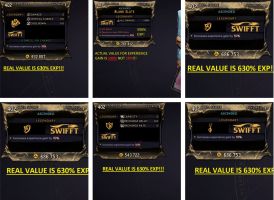 ⭐[MODDED] L1 EXP LEVELING BUNDLE (SPELL + WARD + ARMOR + 2xRINGS + AMULET) - TOTAL 3740% EXP GAIN!!⭐ - image