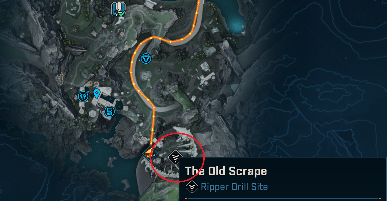 The Old Scrape Drill Site Location Borderlands 4